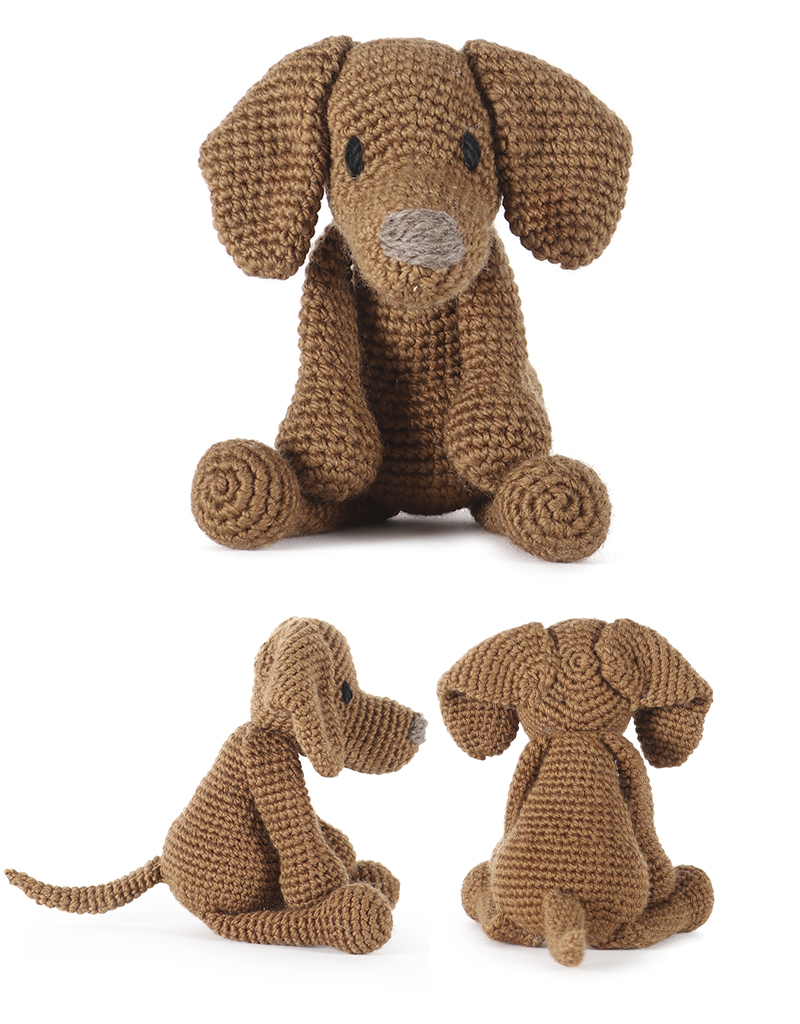 toft ed's animal Bernadette the Viszla amigurumi crochet